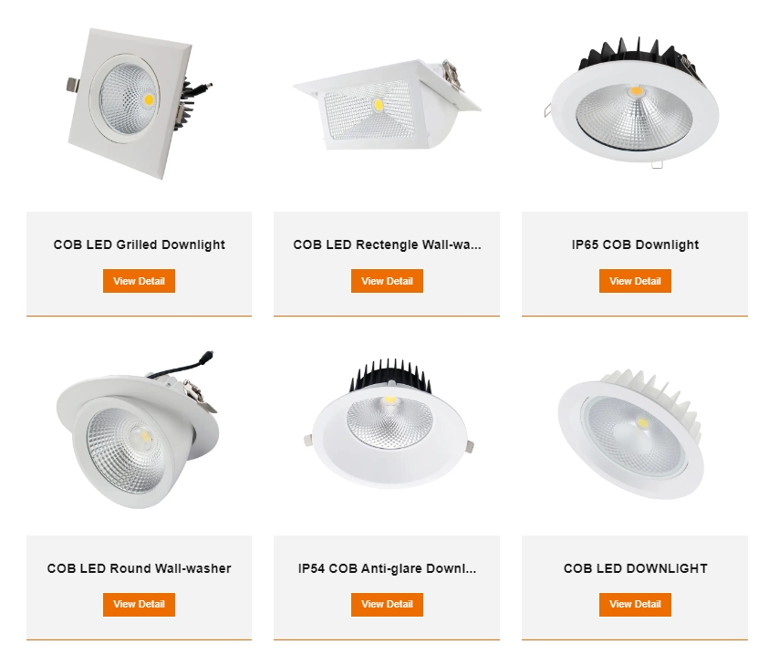 led downlight light fittings manufacturer