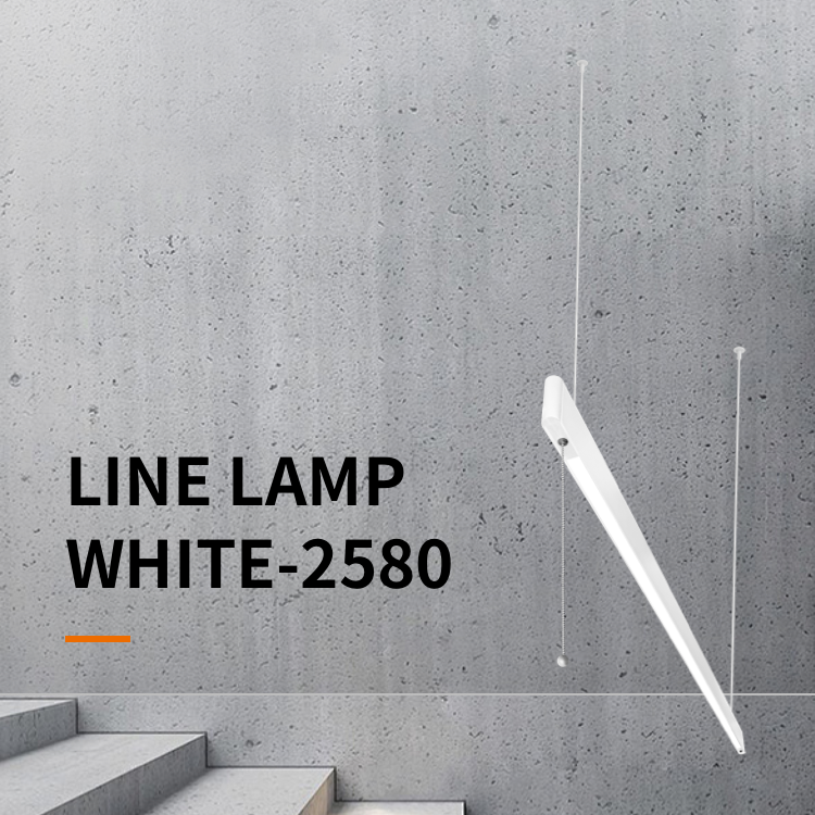 Slim Led Hanging Linear Light Commercial Indoor Suspension Office Light